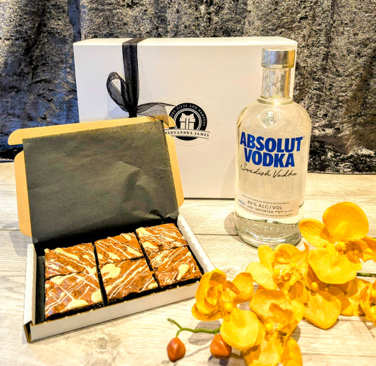 Premium Swedish Vodka &Luxury Handmade Belgian Triple Chocolate Brownies